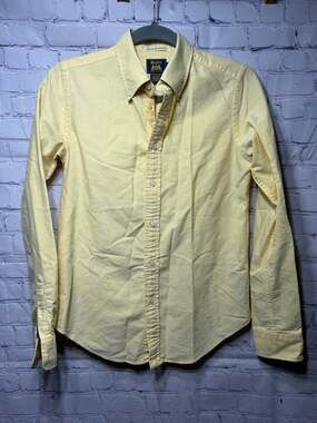 Ralph Lauren Rugby VTG University Oxford Button Down Sz 4 Butter Yellow